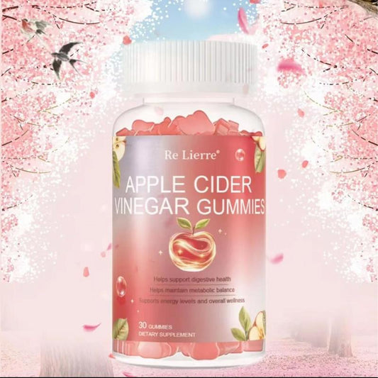 (Re Lierre Official 1 Pack 60 Caps)Apple Cider Vinegar Gummies with Vitamin B12 for Normal Energy Levels and Gut - Dietary Supplement