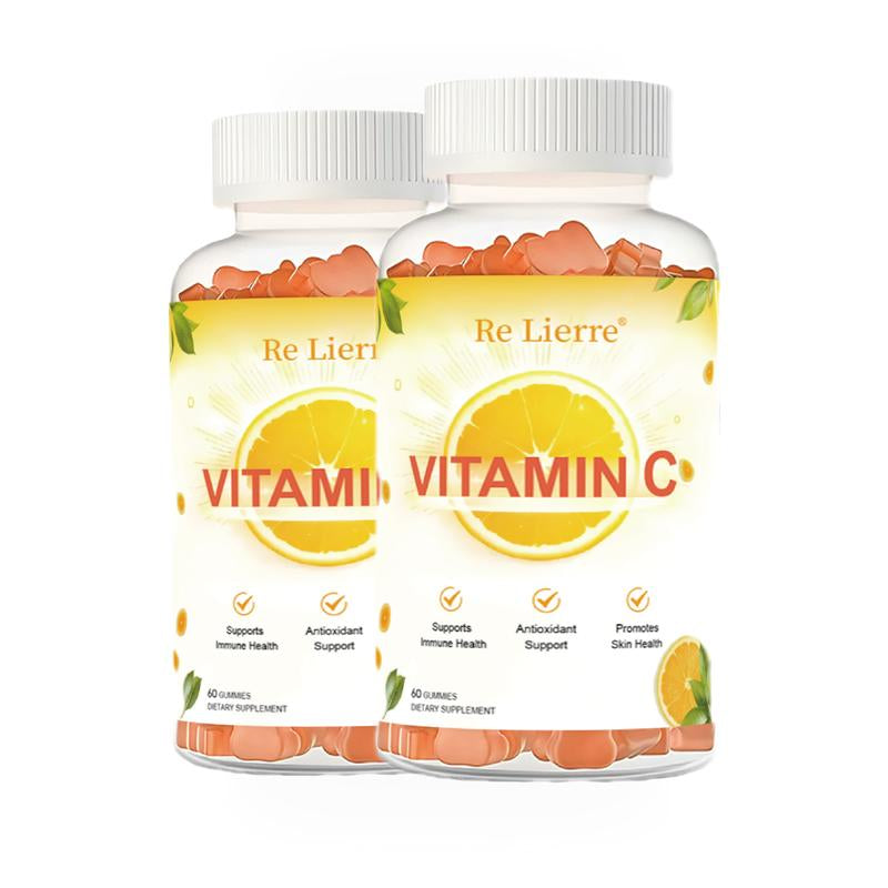 Re Lierre Vitamin C Gummies - Immune Support & Antioxidant Soft Candies with Natural Berry Flavor - Family-Friendly Stress Relief & Energy Booster for Active Lifestyles - Fitness, Healthcare