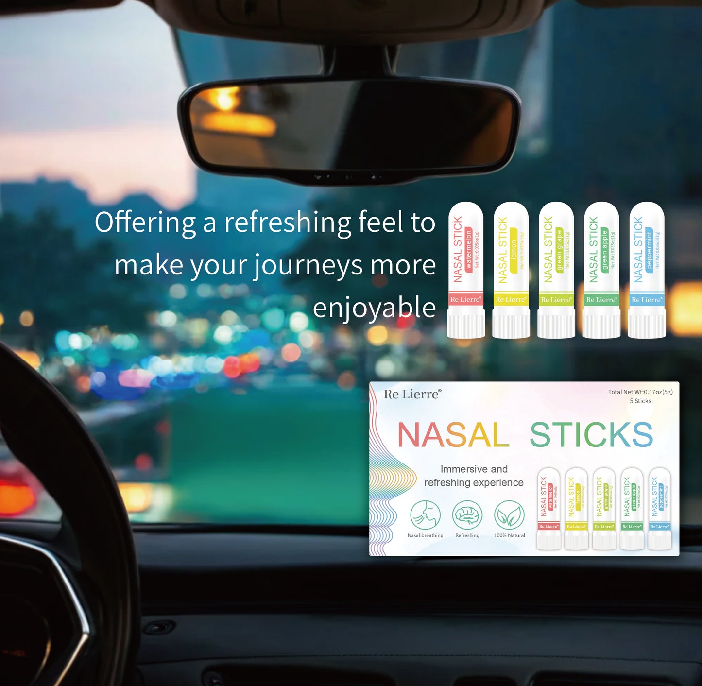 Re Lierre 5-In-1 Nasal Energy Bar